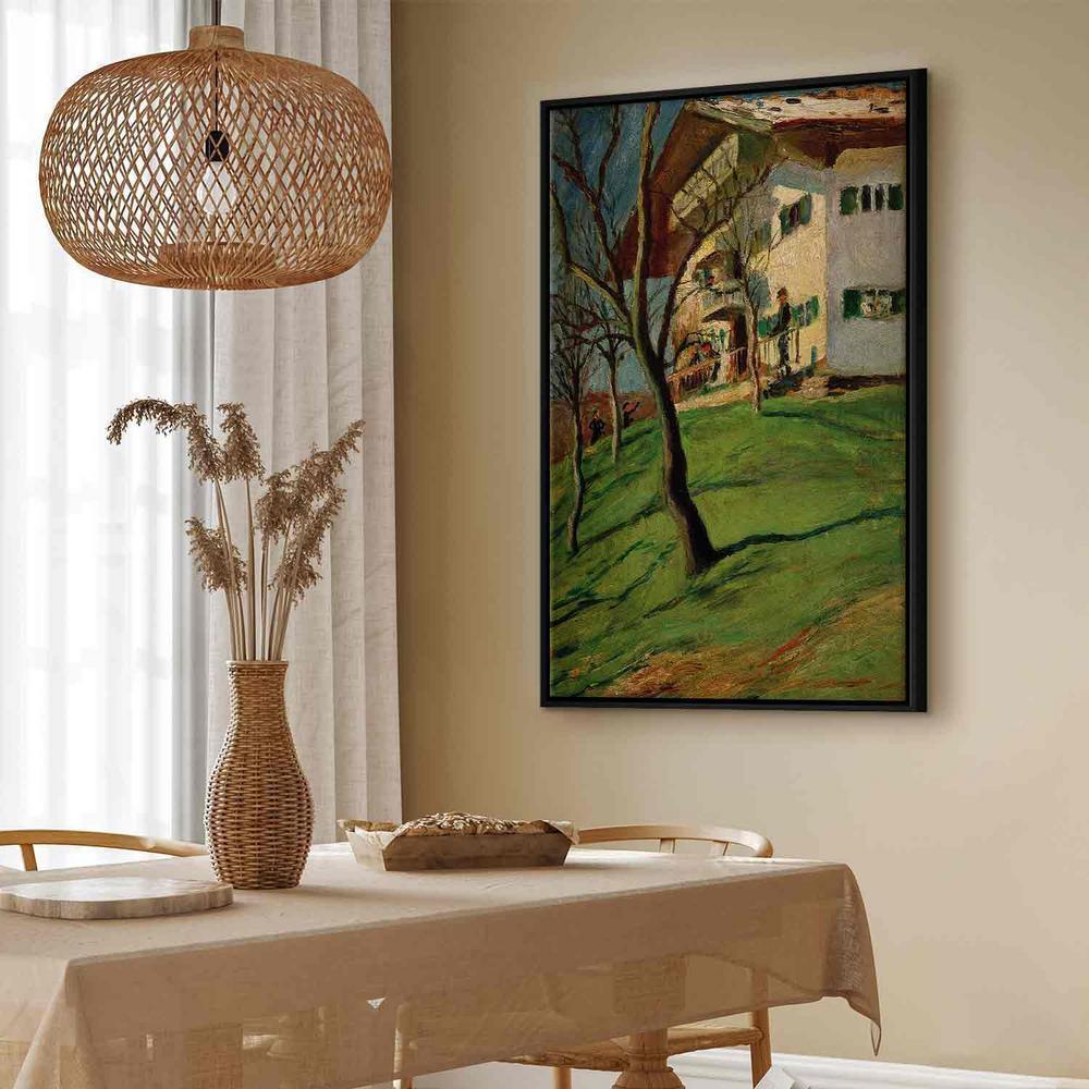 Canvas Print - Unser Häuschen in Tegernsee (August Macke)