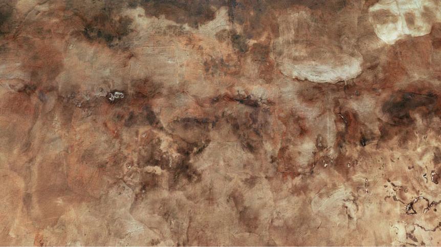 Wall Mural - Time of darkness - composition in pattern of wet concrete in brown tones-Wall Murals-ArtfulPrivacy