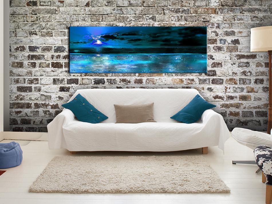 Canvas Print - Sapphire Ocean-ArtfulPrivacy-Wall Art Collection