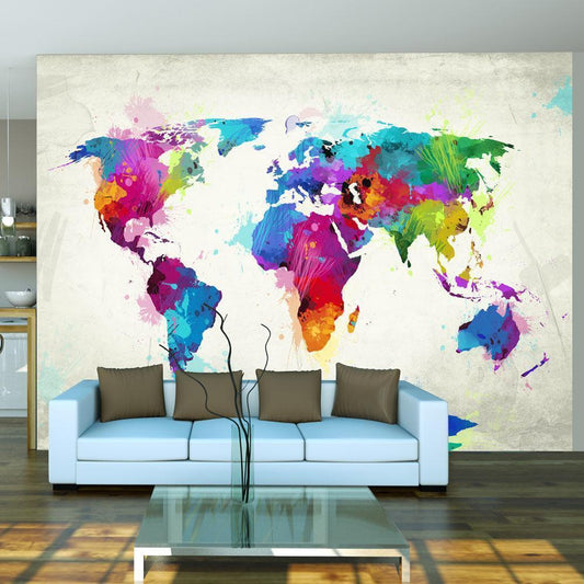 Wall Mural - The map of happiness-Wall Murals-ArtfulPrivacy