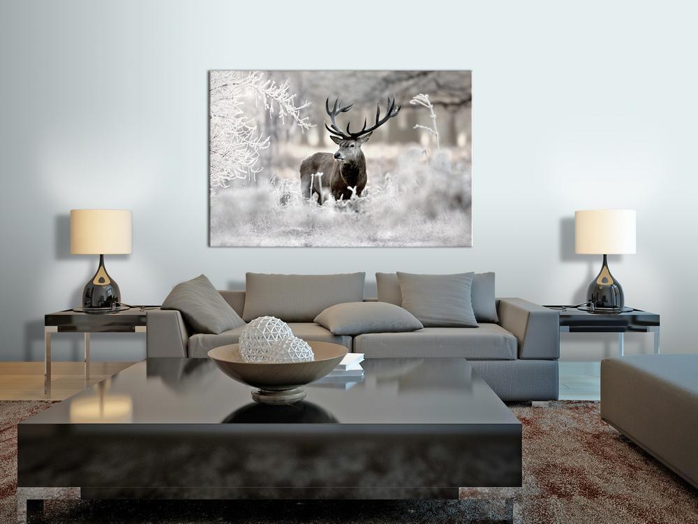 Canvas Print - Lonely Deer-ArtfulPrivacy-Wall Art Collection