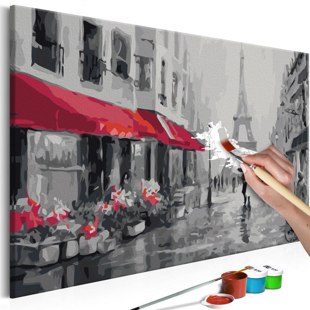 Start learning Painting - Paint By Numbers Kit - Rainy Paris - new hobby