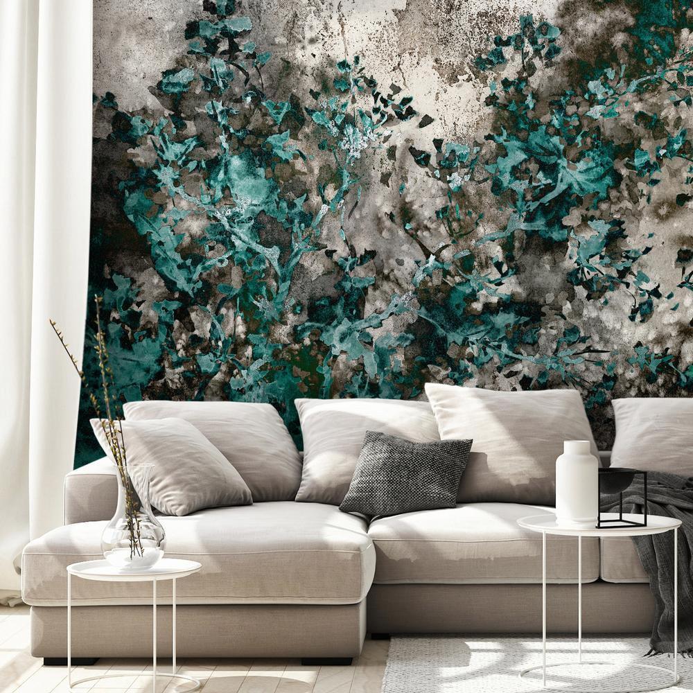 Wall Mural - Scandinavian Green-Wall Murals-ArtfulPrivacy