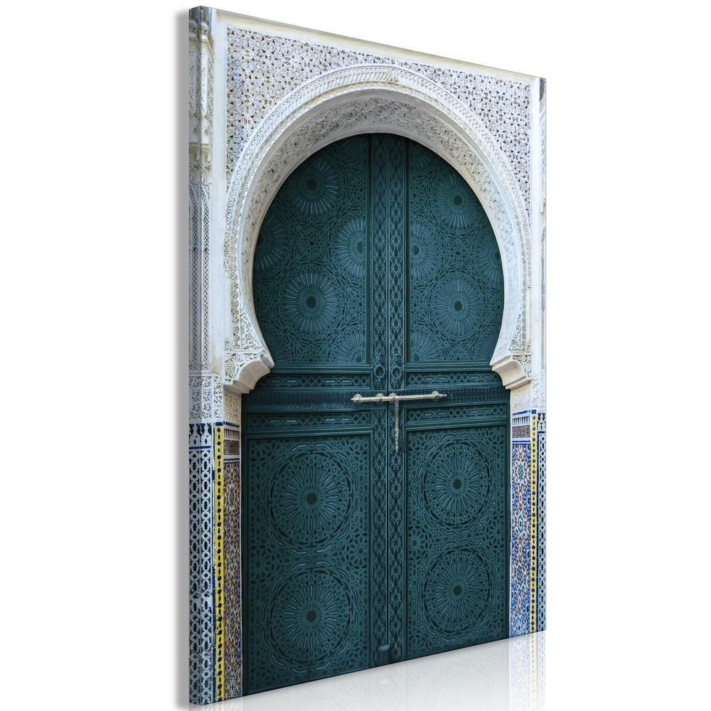 Canvas Print - Ethnic Door (1 Part) Vertical-ArtfulPrivacy-Wall Art Collection