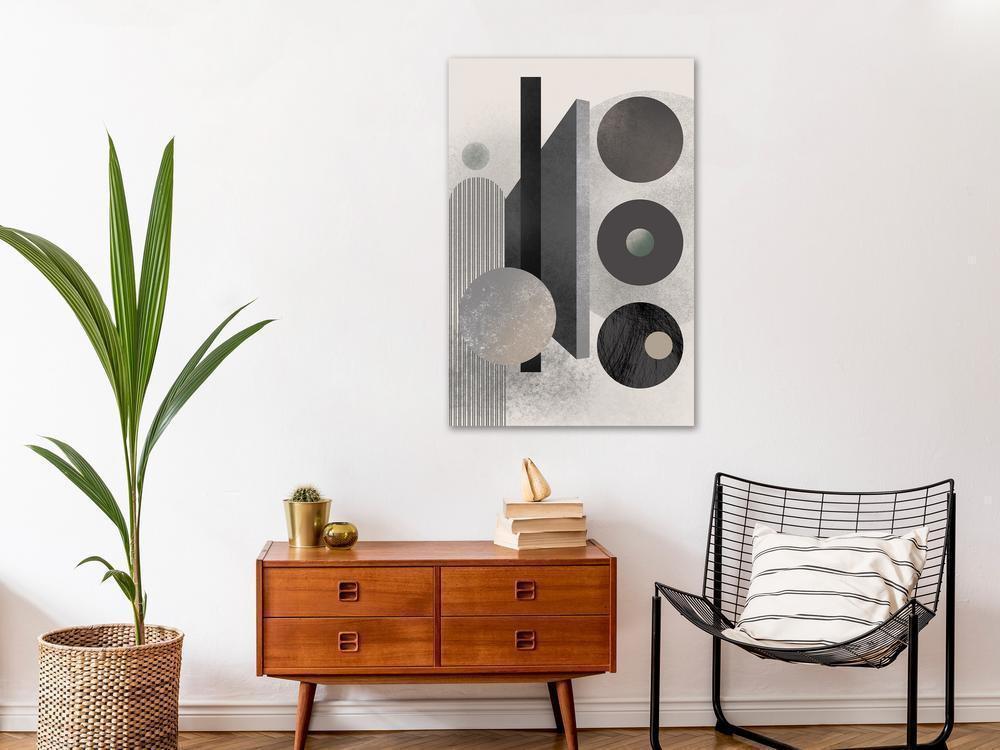 Canvas Print - Geometric Order (1 Part) Vertical-ArtfulPrivacy-Wall Art Collection