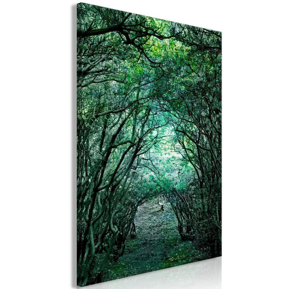 Canvas Print - Green Pergola (1 Part) Vertical-ArtfulPrivacy-Wall Art Collection