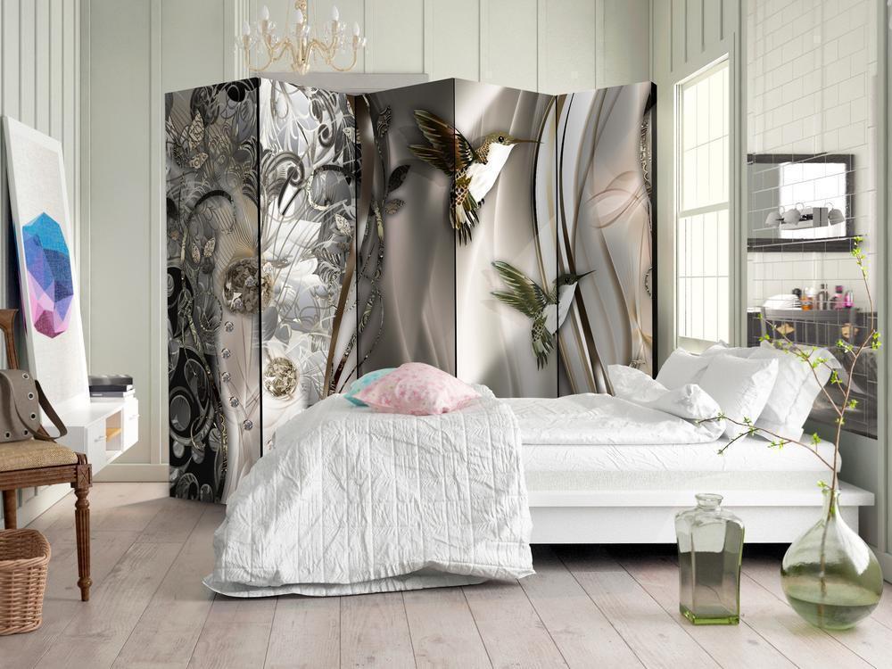 Decorative partition-Room Divider - Source Crystals II-Folding Screen Wall Panel by ArtfulPrivacy