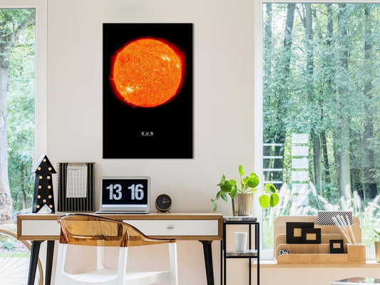 Canvas Print - Sun (1 Part) Vertical-ArtfulPrivacy-Wall Art Collection