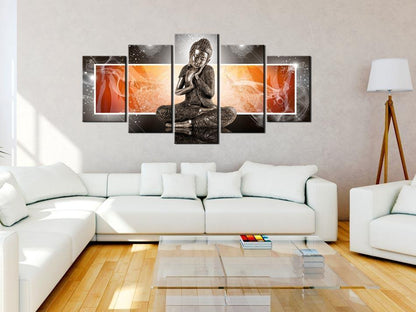 Canvas Print - Buddha and ornaments-ArtfulPrivacy-Wall Art Collection