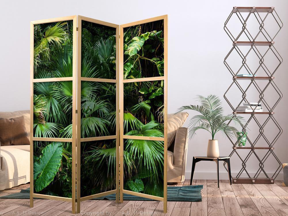 Shoji room Divider - Japanese Room Divider - Sunny Jungle I - ArtfulPrivacy