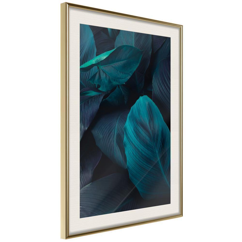 Botanical Wall Art - Evergreen Leaves-artwork for wall with acrylic glass protection