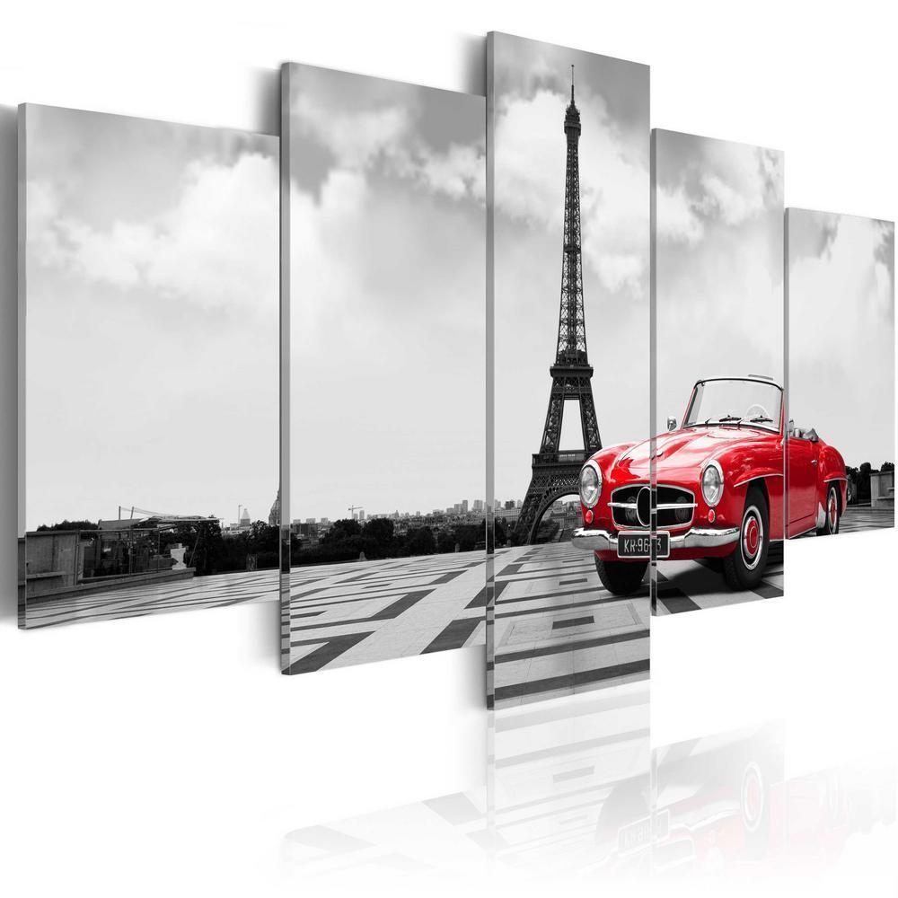 Canvas Print - Parisian car-ArtfulPrivacy-Wall Art Collection