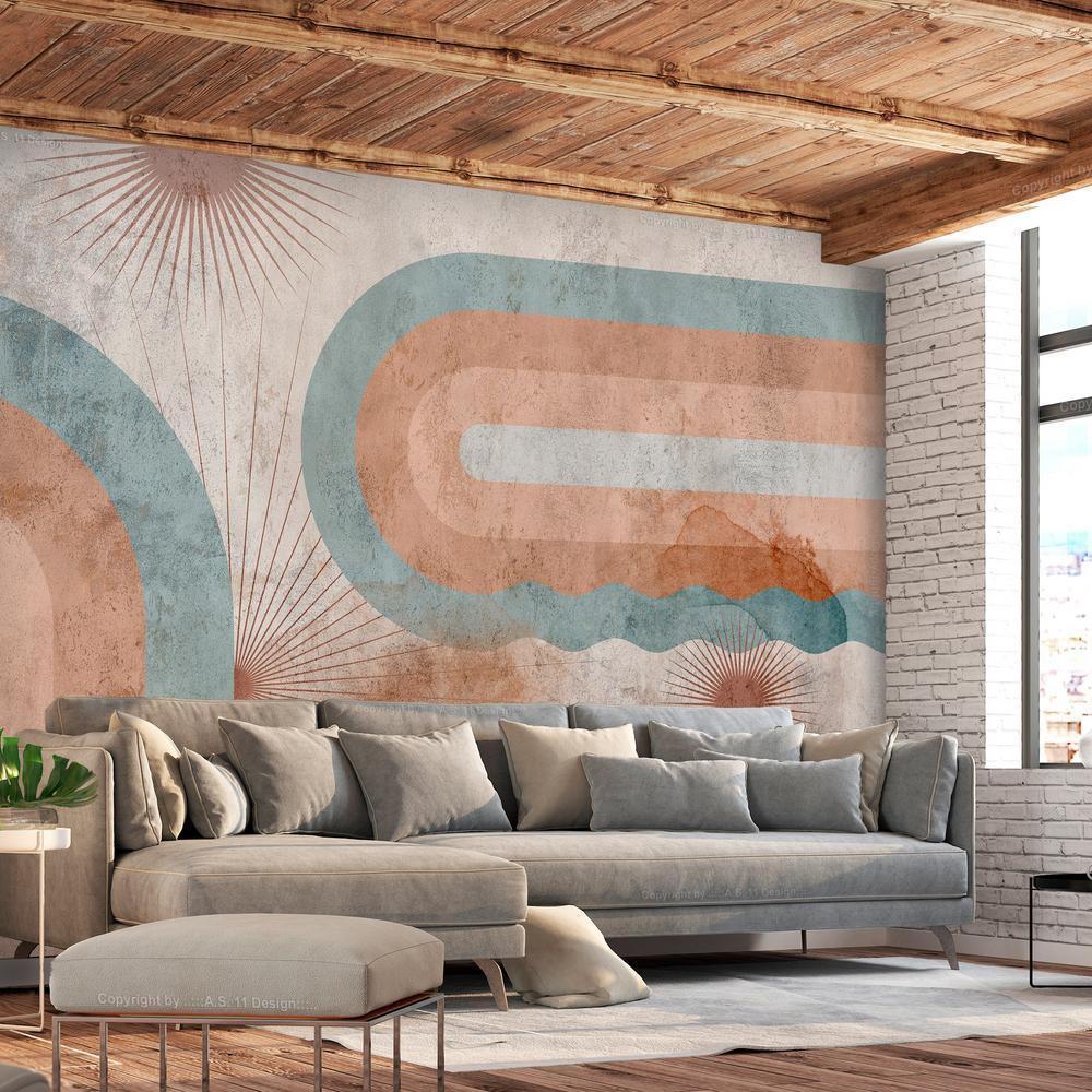 Wall Mural - Three Suns-Wall Murals-ArtfulPrivacy