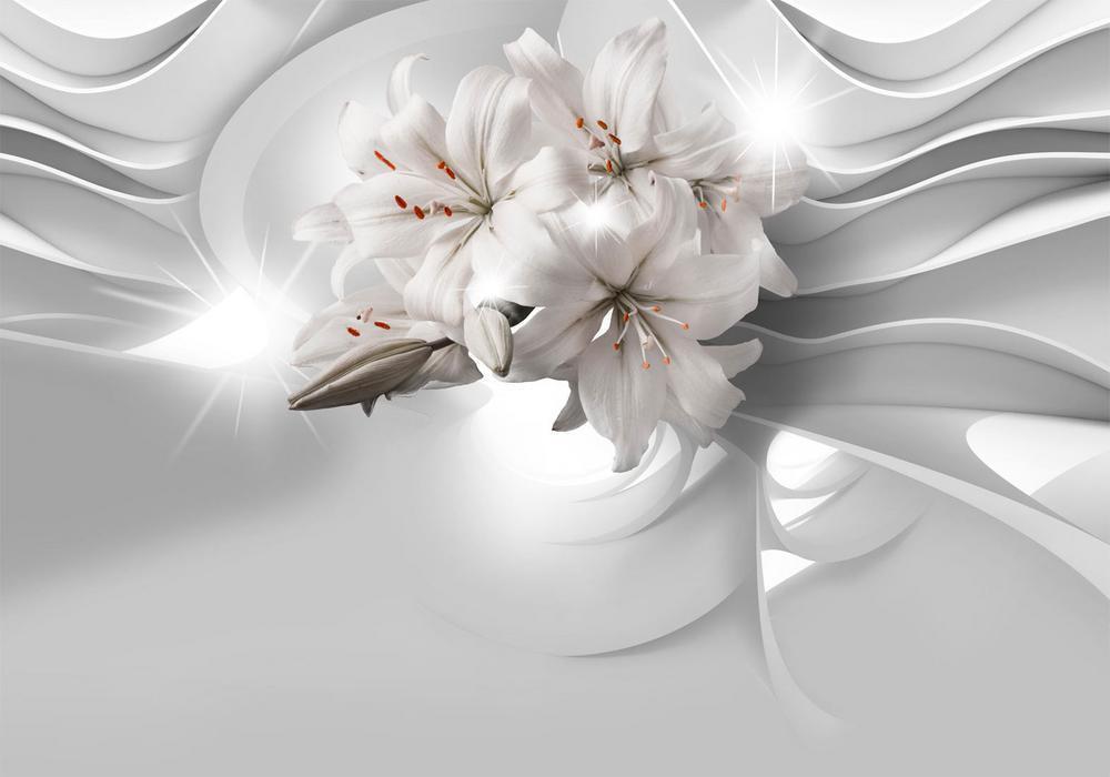 Wall Mural - Lilies in the Tunnel-Wall Murals-ArtfulPrivacy