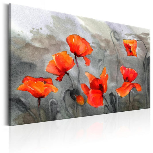 Canvas Print - Poppies (Watercolour)-ArtfulPrivacy-Wall Art Collection