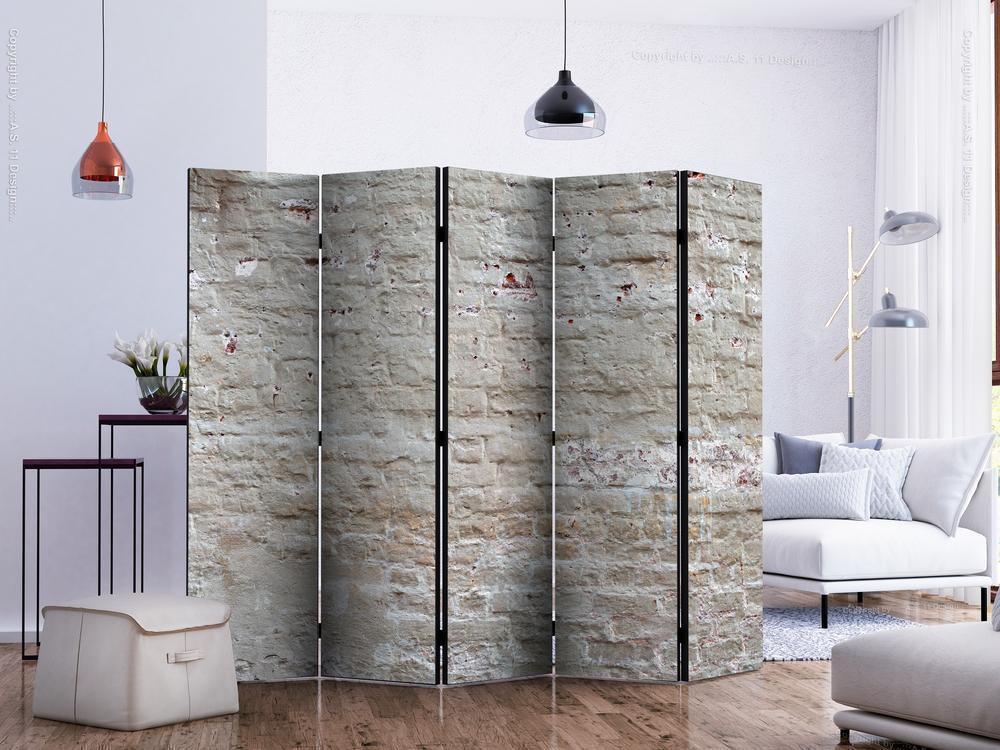 Decorative partition-Room Divider - Hidden Harmony II-Folding Screen Wall Panel by ArtfulPrivacy