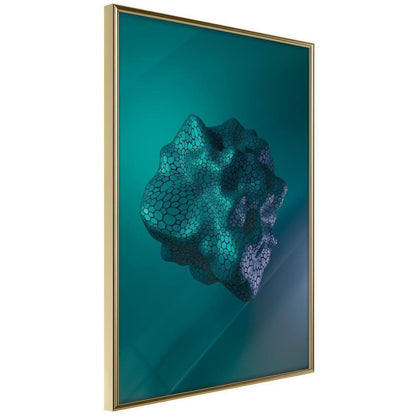 Abstract Poster Frame - Sea Fossil-artwork for wall with acrylic glass protection