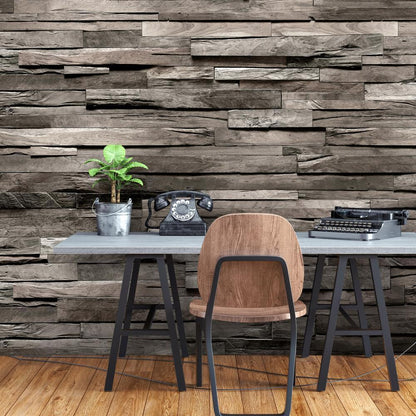 Wall Mural - Cedar Smell (Dark Brown)-Wall Murals-ArtfulPrivacy