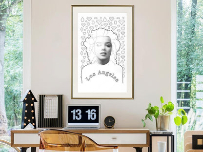 Wall Decor Portrait - Marilyn in Los Angeles-artwork for wall with acrylic glass protection