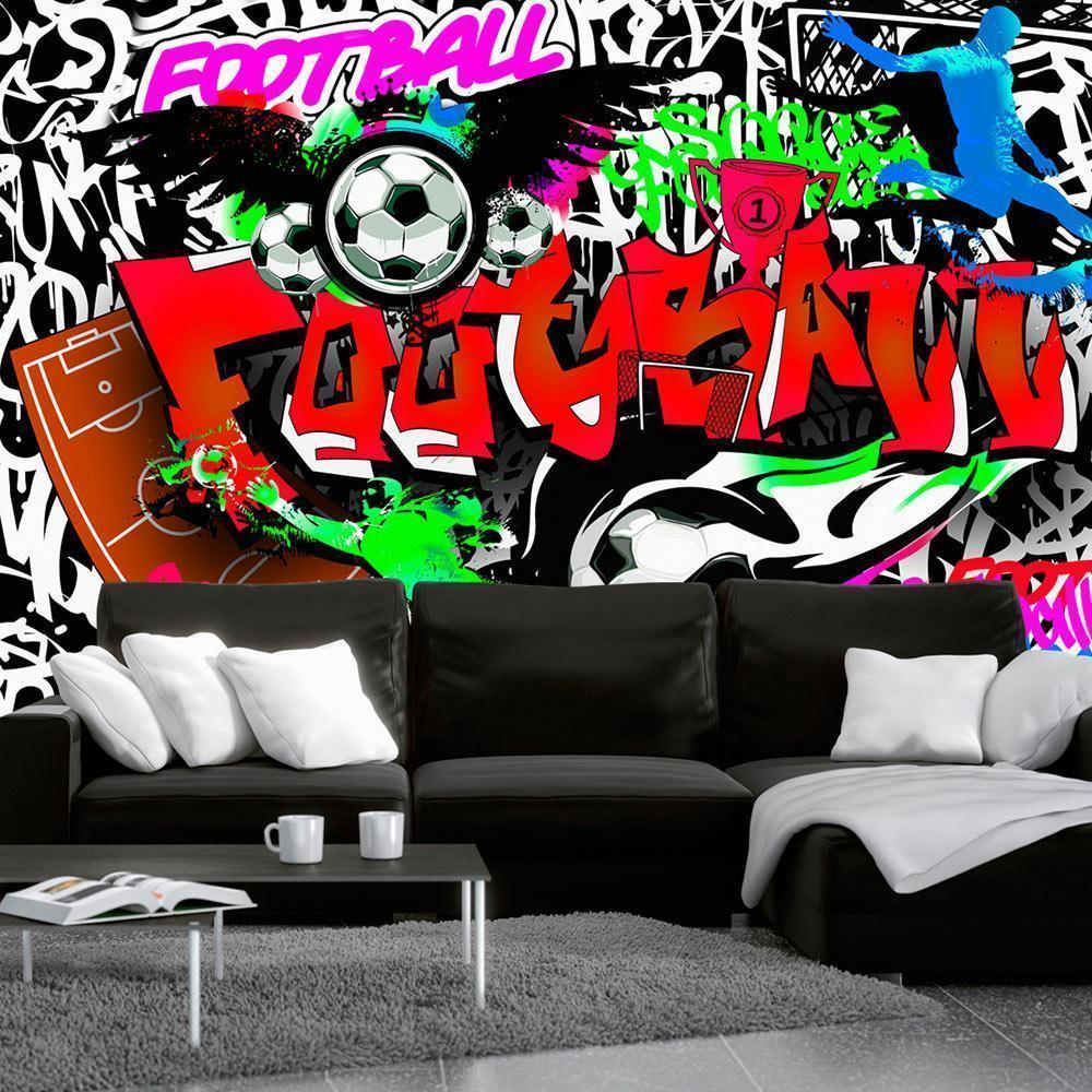 Wall Mural - Football Passion-Wall Murals-ArtfulPrivacy