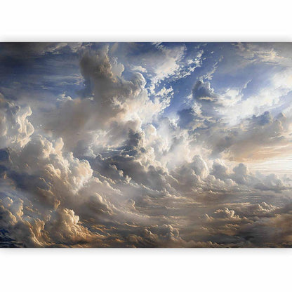 Wall Mural - Golden Reflections on Clouds Foretelling Dusk