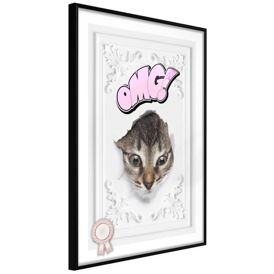Frame Wall Art - Peek-a-Boo!-artwork for wall with acrylic glass protection