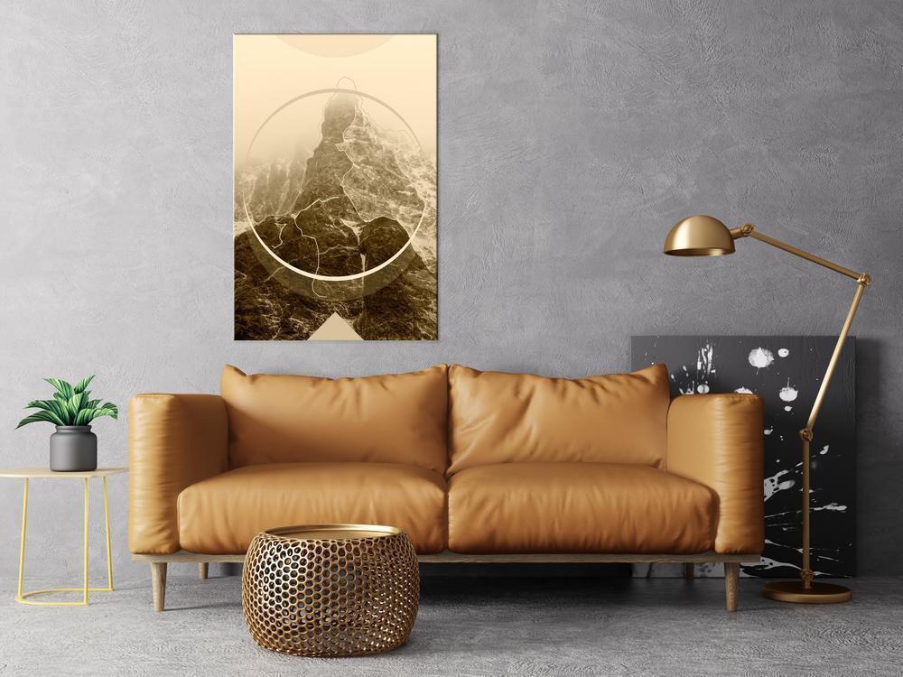 Canvas Print - Power of the Mountains (1 Part) Vertical-ArtfulPrivacy-Wall Art Collection