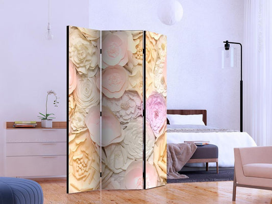 Decorative partition-Room Divider - Flower Bouquet-Folding Screen Wall Panel by ArtfulPrivacy