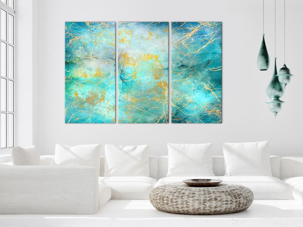 Canvas Print - Emerald Ocean (3 Parts)-ArtfulPrivacy-Wall Art Collection