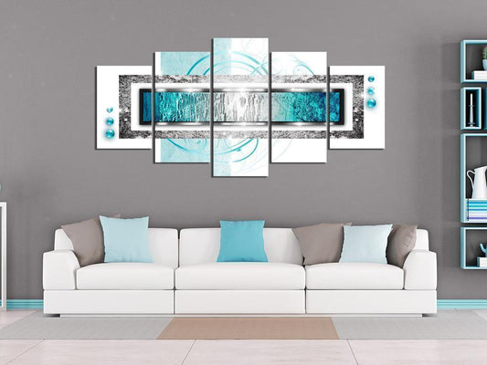 Canvas Print - Turquoise blizzard-ArtfulPrivacy-Wall Art Collection