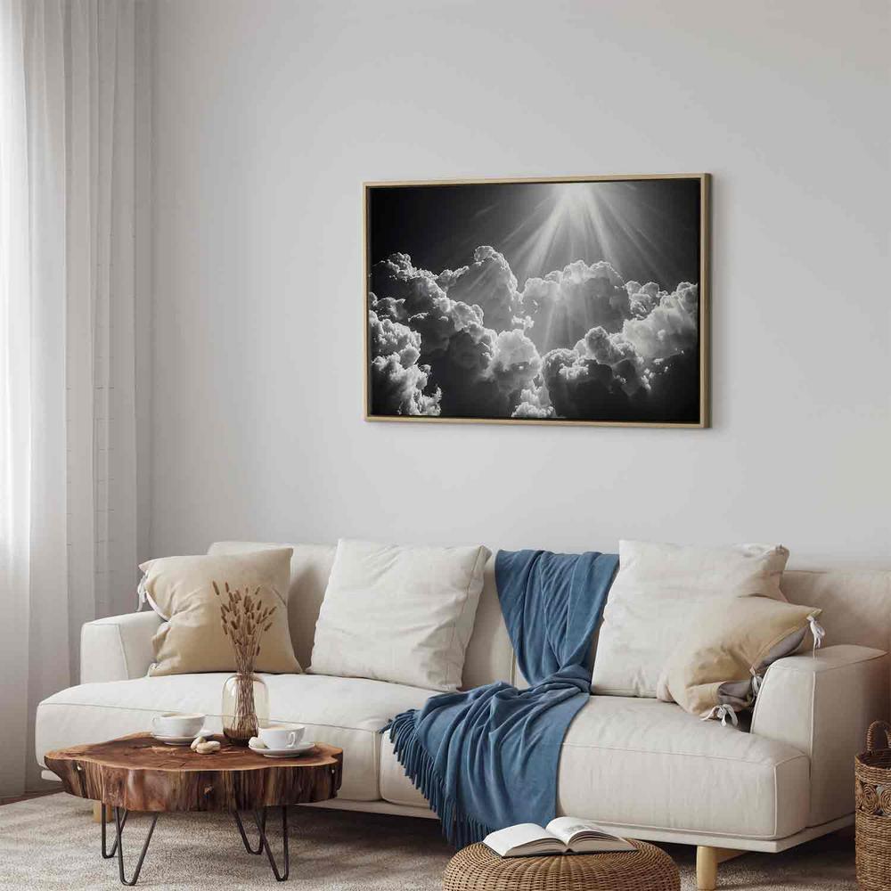 Canvas Print - Hope in the Clouds: Inspiring Rays of the Sun – Awaken Emotions