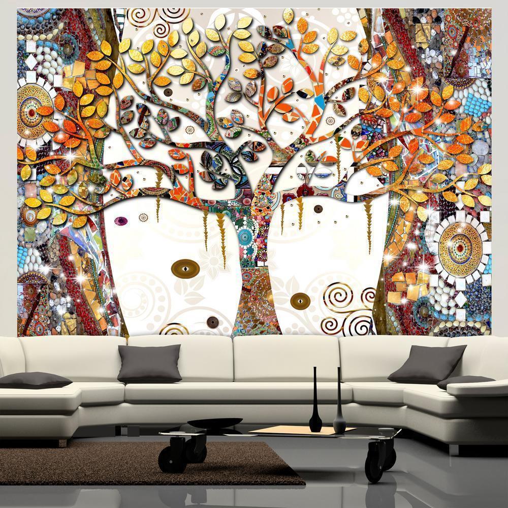 Wall Mural - Decorated Tree-Wall Murals-ArtfulPrivacy