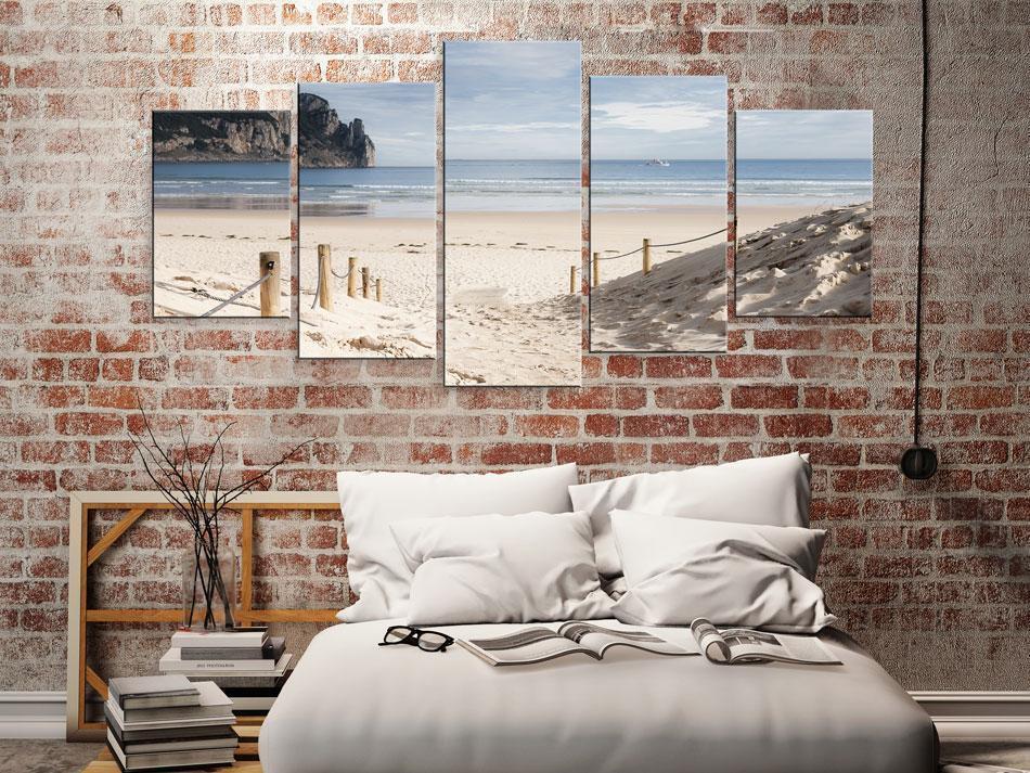 Canvas Print - Walk by the sea-ArtfulPrivacy-Wall Art Collection