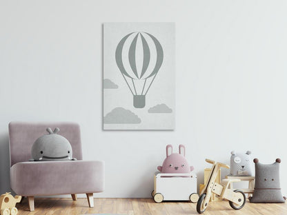 Canvas Print - Balloon Travel (1 Part) Vertical-ArtfulPrivacy-Wall Art Collection