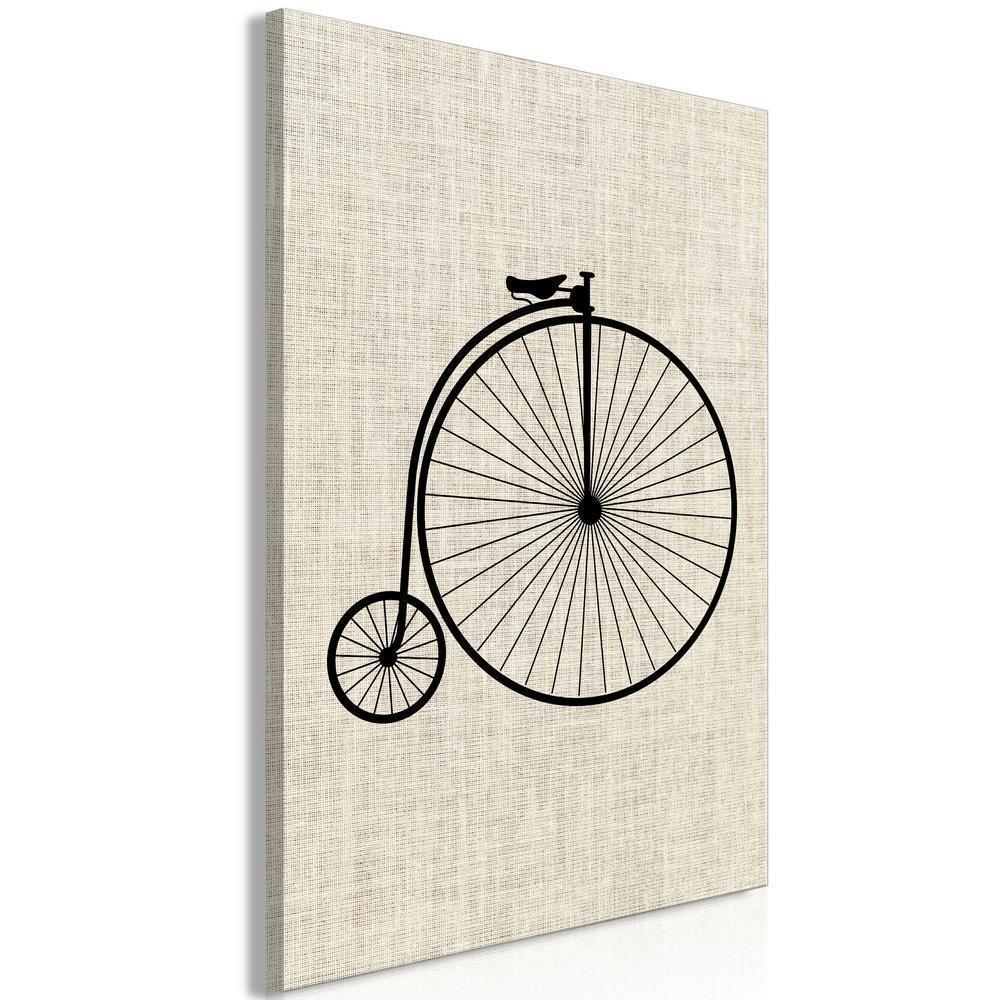 Canvas Print - Vintage Bicycle (1 Part) Vertical-ArtfulPrivacy-Wall Art Collection