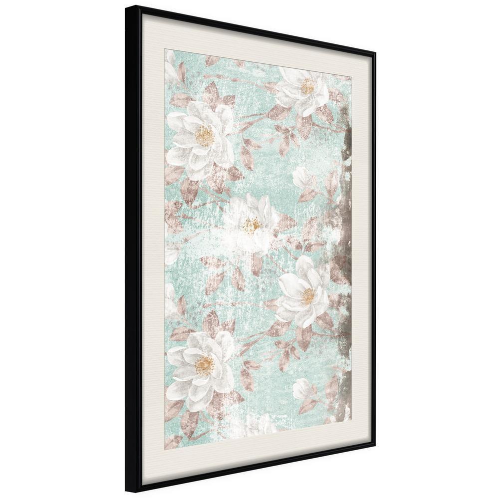 Botanical Wall Art - Floral Muslin-artwork for wall with acrylic glass protection