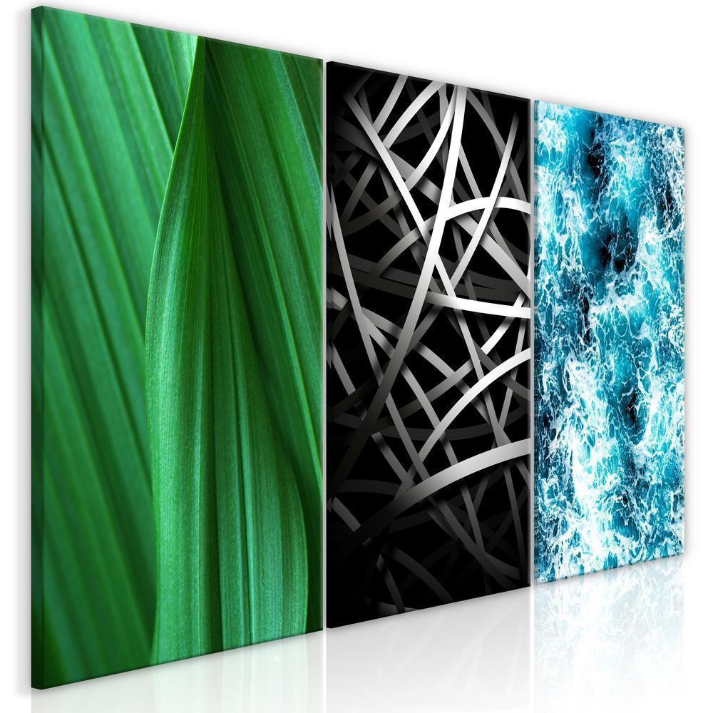 Canvas Print - Structures in Nature (3 Parts)-ArtfulPrivacy-Wall Art Collection