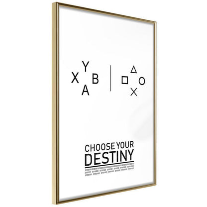 Typography Framed Art Print - Which Team Are You On?-artwork for wall with acrylic glass protection