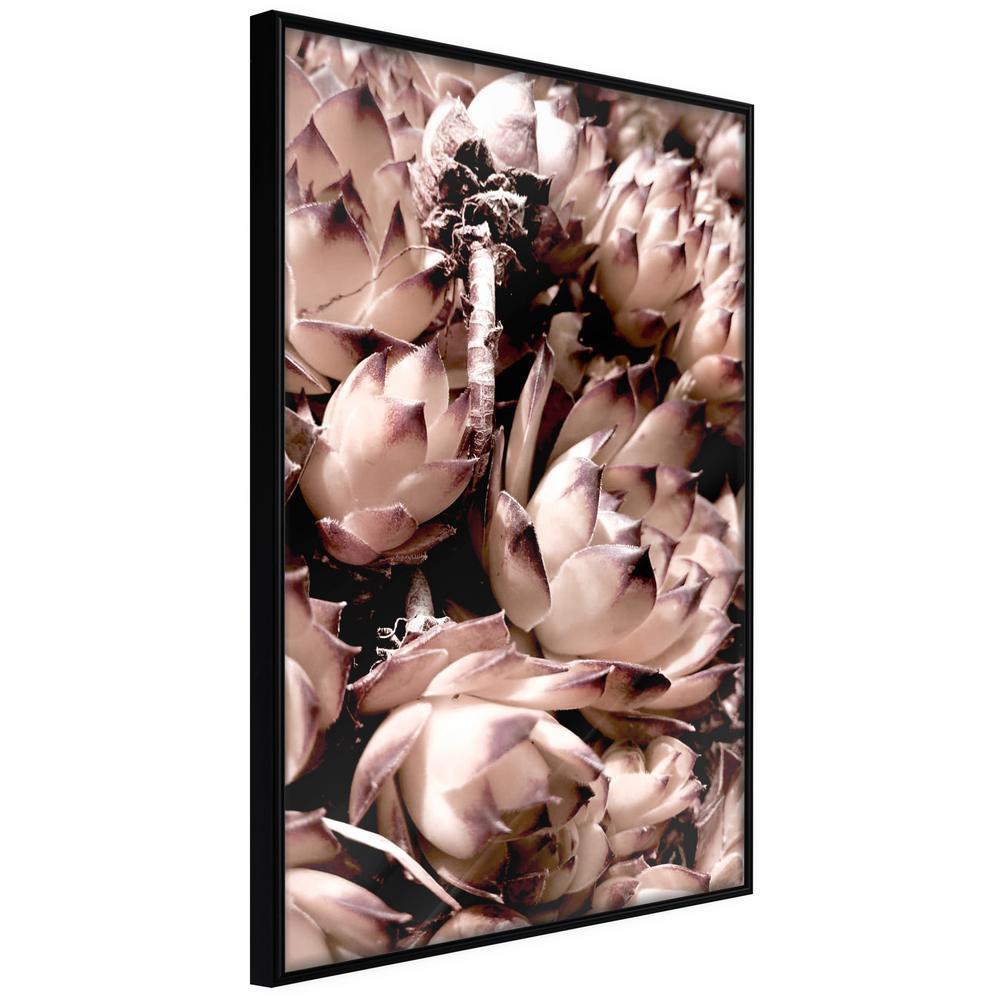 Autumn Framed Poster - Autumnal Flowers-artwork for wall with acrylic glass protection