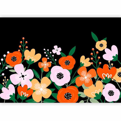 Wall Mural - Colorful Bloom - Second Variant