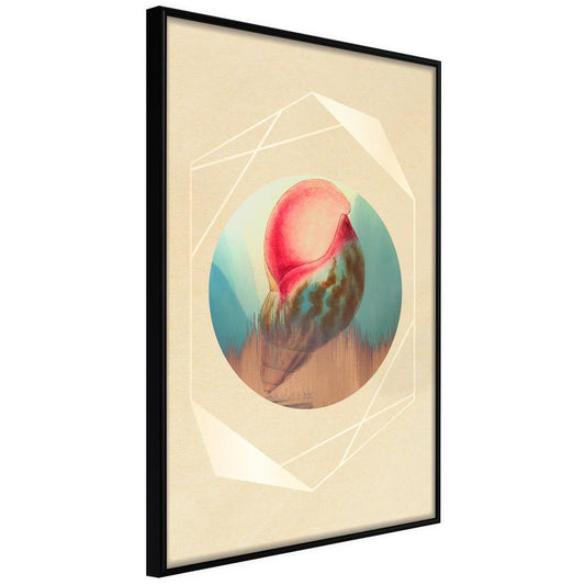 Abstract Poster Frame - Sound of the Sea-artwork for wall with acrylic glass protection