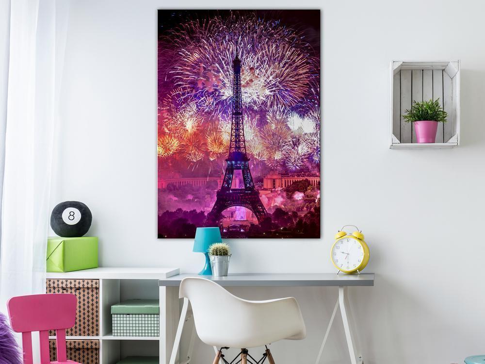Canvas Print - Happy New Year! (1 Part) Vertical-ArtfulPrivacy-Wall Art Collection
