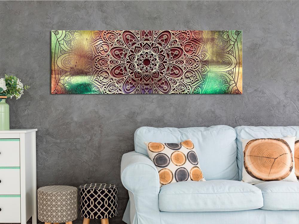 Canvas Print - Colourful Mandala-ArtfulPrivacy-Wall Art Collection