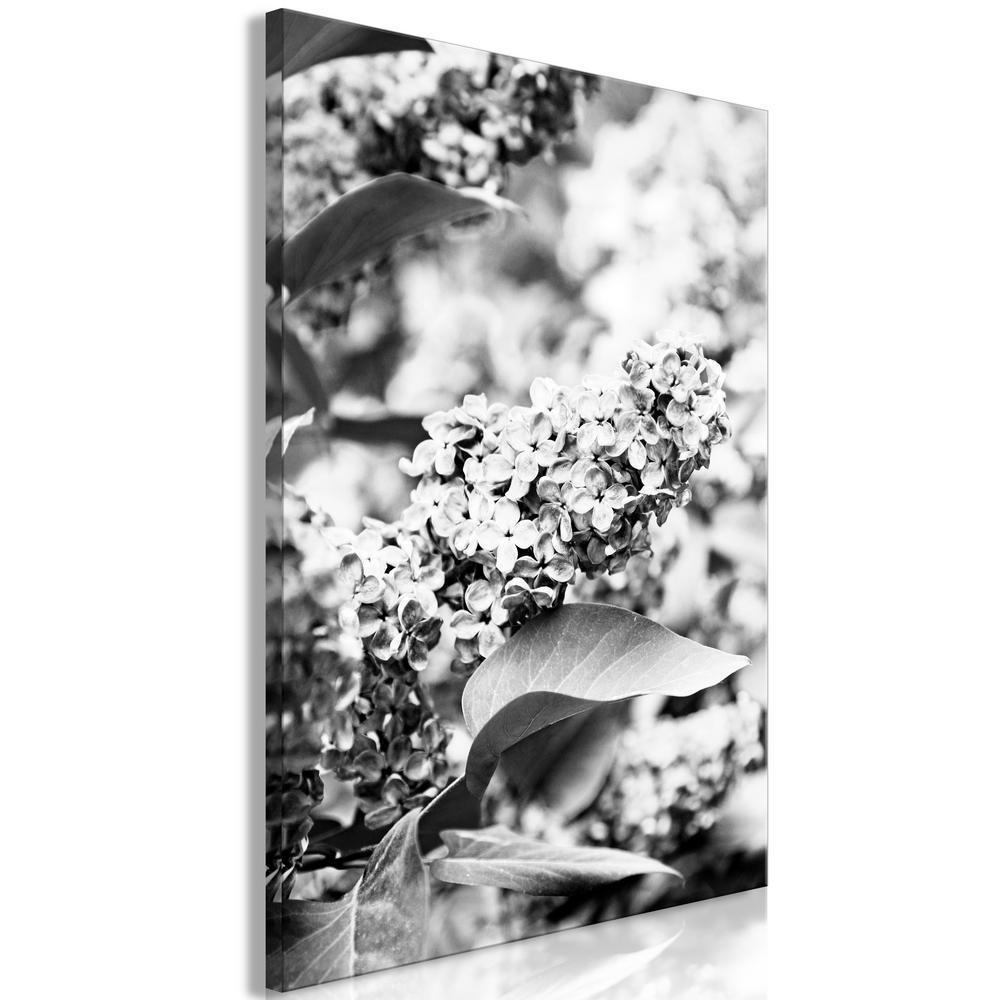 Canvas Print - Monochrome Lilac (1 Part) Vertical-ArtfulPrivacy-Wall Art Collection