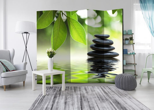Decorative partition-Room Divider - Calm II-Folding Screen Wall Panel by ArtfulPrivacy