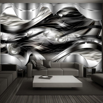 Wall Mural - Platinum fog-Wall Murals-ArtfulPrivacy