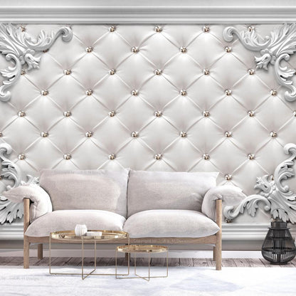 Wall Mural - Quilted Leather-Wall Murals-ArtfulPrivacy