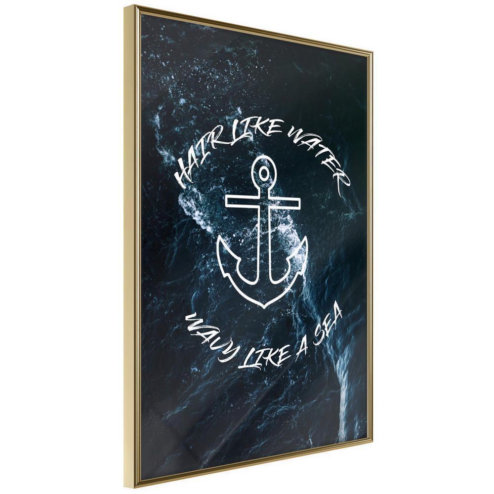 Seascape Framed Poster - Sailors' Loved One-artwork for wall with acrylic glass protection