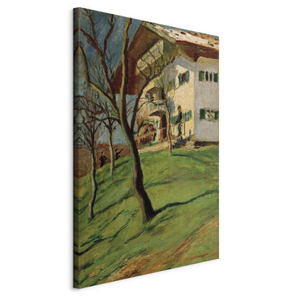 Canvas Print - Unser Häuschen in Tegernsee (August Macke)