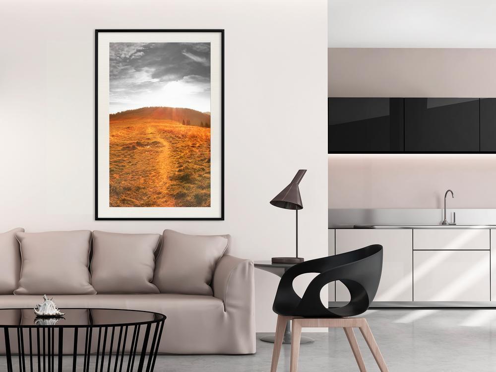 Autumn Framed Poster - Prairie-artwork for wall with acrylic glass protection